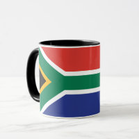 Drapeau Combo Mug D'Afrique Du Sud