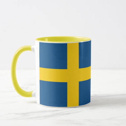 Drapeau Combo Mug De Suède (Gauche)