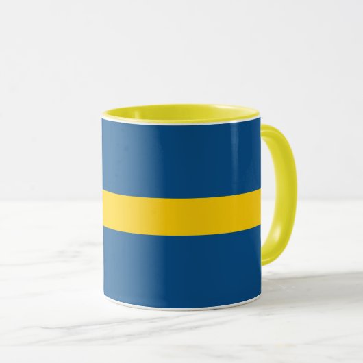 Drapeau Combo Mug De Suède (Devant droit)