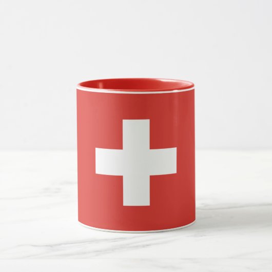 Drapeau Combo Mug De Suisse (Centre)