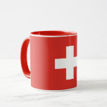 Drapeau Combo Mug De Suisse<br><div class="desc">Célébrez la beauté époustouflante et le riche patrimoine de la Suisse avec cette tasse en céramique durable avec l'emblématique drapeau rouge avec la croix blanche. Symbolisant la fierté suisse, la précision et la splendeur naturelle, cette tasse est parfaite pour savourer votre café du matin, le thé de l'après-midi ou toute...</div>