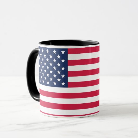 Drapeau Combo Mug Des États-Unis (Devant gauche)