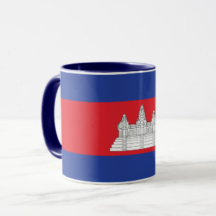 Drapeau Combo Mug Du Cambodge
