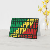 Drapeau Congo-Brazzaville Carte d'anniversaire (Fleur jaune)