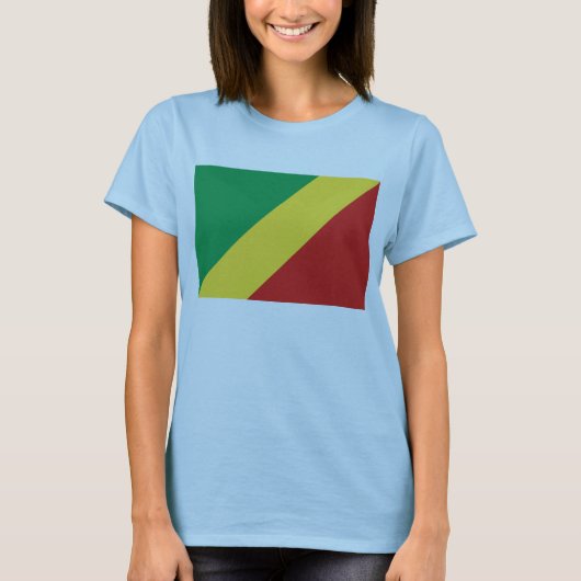Drapeau Congo-Brazzaville x Carte T-shirt (Devant)