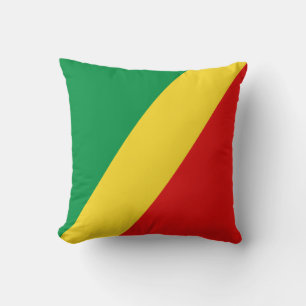 Drapeau Congo-Brazzaville x Coussin du Drapeau