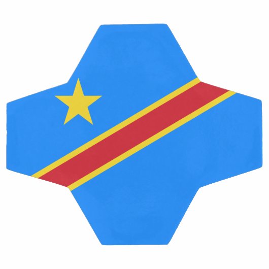 Drapeau Congo Kinshasa (Plat)