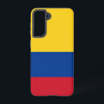Drapeau Coque Samsung Galaxy S21 de Colombie<br><div class="desc">Transformez votre Samsung Galaxy S21 avec notre couverture téléphonique exclusive avec le drapeau de la Colombie ! Réalisée avec une attention minutieuse aux détails, cette couverture téléphonique présente fièrement le design dynamique du drapeau colombien. Le drapeau comporte trois bandes horizontales (jaune, bleu et rouge), la bande jaune occupant la moitié...</div>