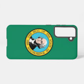 Drapeau Coque Samsung Galaxy S21 de l'État de Wash (Verso Horizontal)