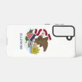 Drapeau Coque Samsung Galaxy S21 de l'Illinois, Ét (Verso Horizontal)