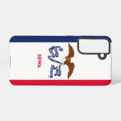 Drapeau Coque Samsung Galaxy S21 de l'Iowa, États- (Verso Horizontal)