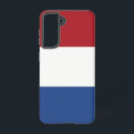 Drapeau Coque Samsung Galaxy S21 de Pays-Bas<br><div class="desc">Voici notre couverture Samsung Galaxy S21 avec le drapeau des Pays-Bas, conçue pour associer protection et célébration du patrimoine néerlandais. Réalisée avec une attention minutieuse aux détails, cette couverture affiche fièrement le tricolore emblématique du rouge, du blanc et du bleu, symbolisant l'histoire, la culture et l'identité nationale des Pays-Bas. Que...</div>