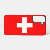 Drapeau Coque Samsung Galaxy S21 de Suisse (Verso Horizontal)
