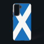 Drapeau Coque Samsung Galaxy S21 d'Écosse<br><div class="desc">Voici notre coque Samsung Galaxy S21 avec le drapeau écossais, conçu pour combiner une excellente protection avec une touche de fierté écossaise! Conçu avec une attention minutieuse aux détails, ce coque honore le riche patrimoine culturel écossais. L'arrière - plan bleu emblématique avec la croix blanche de Saint-André symbolise l'histoire et...</div>