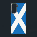 Drapeau Coque Samsung Galaxy S21 d'Écosse<br><div class="desc">Voici notre coque Samsung Galaxy S21 avec le drapeau écossais, conçu pour combiner une excellente protection avec une touche de fierté écossaise! Conçu avec une attention minutieuse aux détails, ce coque honore le riche patrimoine culturel écossais. L'arrière - plan bleu emblématique avec la croix blanche de Saint-André symbolise l'histoire et...</div>