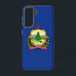 Drapeau Coque Samsung Galaxy S21 du Vermont<br><div class="desc">Ajoutez une touche de fierté Vermont à votre Samsung Galaxy S21 avec notre couverture téléphonique exclusive avec le drapeau du Vermont! Réalisée avec une attention minutieuse aux détails, cette couverture téléphonique célèbre le riche patrimoine et la beauté naturelle du Vermont. Le design est dominé par le drapeau de l'état du...</div>