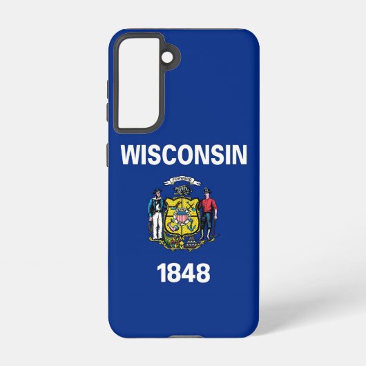 Drapeau Coque Samsung Galaxy S21 du Wisconsin (Verso)