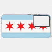 Drapeau Coque Samsung Galaxy S21 Plus de Chicago (Verso Horizontal)