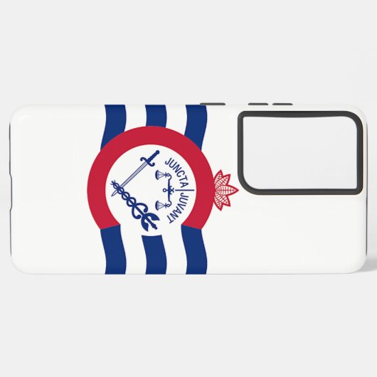 Drapeau Coque Samsung Galaxy S21 Plus de Cincinnat (Verso Horizontal)