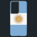 Drapeau Coque Samsung Galaxy S21 Plus de l'Argenti<br><div class="desc">Transformez votre Samsung Galaxy S21 Plus en symbole de fierté argentine avec notre couverture exclusive avec le drapeau de l'Argentine! Réalisée avec une attention minutieuse aux détails, cette couverture présente fièrement le design emblématique du drapeau argentin. Le drapeau présente trois bandes horizontales de bleu clair et blanc, avec au centre...</div>