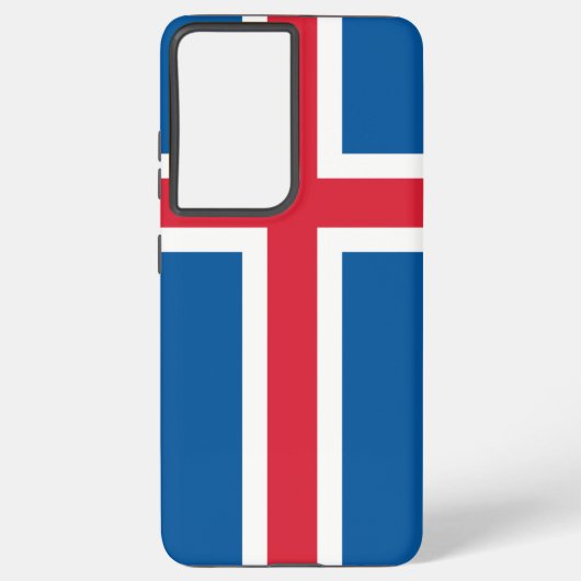 Drapeau Coque Samsung Galaxy S21 Plus de l'Islande (Verso)