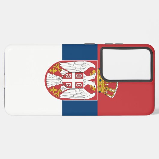 Drapeau Coque Samsung Galaxy S21 Plus de Serbie (Verso Horizontal)