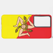 Drapeau Coque Samsung Galaxy S21 Plus de Sicile, I (Verso Horizontal)