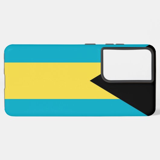 Drapeau Coque Samsung Galaxy S21 Plus des Bahamas (Verso Horizontal)