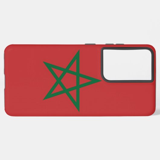 Drapeau Coque Samsung Galaxy S21 Plus du Maroc (Verso Horizontal)