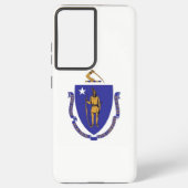 Drapeau Coque Samsung Galaxy S21 Plus du Massachus (Verso)