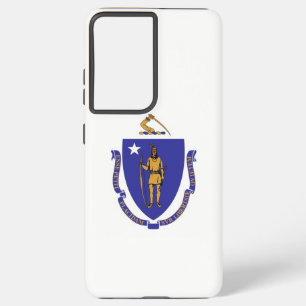 Drapeau Coque Samsung Galaxy S21 Plus du Massachus