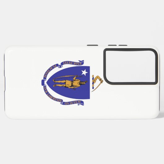 Drapeau Coque Samsung Galaxy S21 Plus du Massachus (Verso Horizontal)