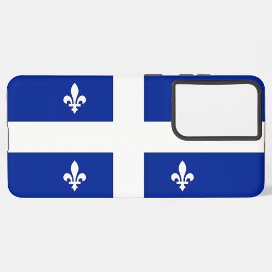 Drapeau Coque Samsung Galaxy S21 Plus du Québec (Verso Horizontal)