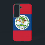 Drapeau Coque Samsung Galaxy S22 de Belize<br><div class="desc">Transformez votre Samsung Galaxy S22 avec notre couverture téléphonique exclusive avec le drapeau du Belize! Réalisée avec une attention minutieuse aux détails, cette couverture téléphonique présente fièrement le design emblématique du drapeau bélizien. Le drapeau est orné d'un champ bleu avec deux bandes diagonales rouges et d'un disque blanc central contenant...</div>
