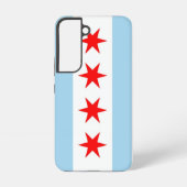 Drapeau Coque Samsung Galaxy S22 de Chicago (Verso)