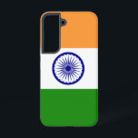 Drapeau Coque Samsung Galaxy S22 de l'Inde<br><div class="desc">Ajoutez une touche de fierté indienne à votre Samsung Galaxy S22 avec notre couverture exclusive arborant le drapeau de l'Inde ! Réalisée avec une attention minutieuse aux détails, cette couverture célèbre le patrimoine indien et la richesse culturelle. Le design présente fièrement le modèle tricolore iconique du safran, blanc et vert,...</div>