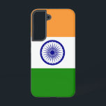 Drapeau Coque Samsung Galaxy S22 de l'Inde<br><div class="desc">Ajoutez une touche de fierté indienne à votre Samsung Galaxy S22 avec notre couverture exclusive arborant le drapeau de l'Inde ! Réalisée avec une attention minutieuse aux détails, cette couverture célèbre le patrimoine indien et la richesse culturelle. Le design présente fièrement le modèle tricolore iconique du safran, blanc et vert,...</div>