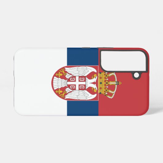 Drapeau Coque Samsung Galaxy S22 de Serbie (Verso Horizontal)