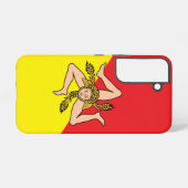 Drapeau Coque Samsung Galaxy S22 de Sicile, Italie (Verso Horizontal)