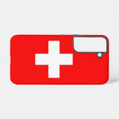 Drapeau Coque Samsung Galaxy S22 de Suisse (Verso Horizontal)
