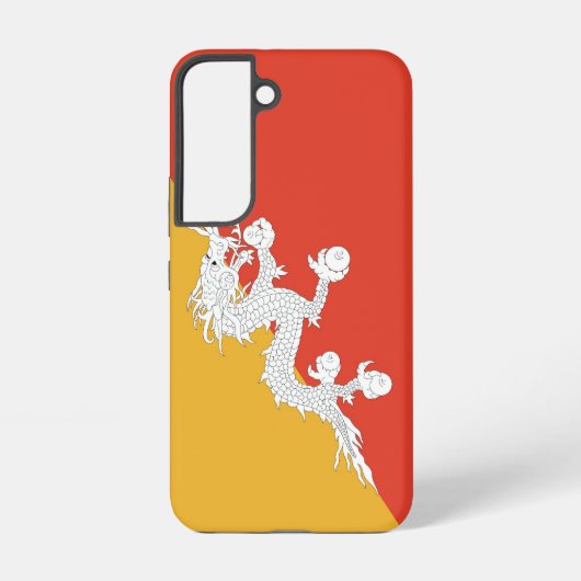 Drapeau Coque Samsung Galaxy S22 du Bhoutan (Verso)