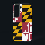 Drapeau Coque Samsung Galaxy S22 du Maryland<br><div class="desc">Transformez votre Samsung Galaxy S22 en une célébration de la fierté du Maryland grâce à notre couverture téléphonique exclusive avec le drapeau de l'état ! Réalisée avec une attention minutieuse aux détails, cette couverture présente fièrement les éléments distinctifs du drapeau du Maryland. Il présente une conception unique de quadrants alternés...</div>
