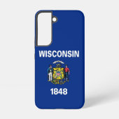 Drapeau Coque Samsung Galaxy S22 du Wisconsin (Verso)