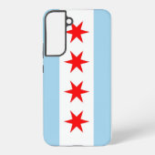 Drapeau Coque Samsung Galaxy S22 Plus de Chicago (Verso)