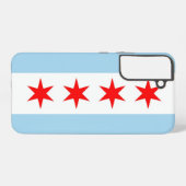 Drapeau Coque Samsung Galaxy S22 Plus de Chicago (Verso Horizontal)