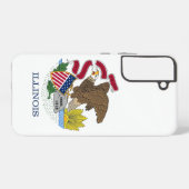 Drapeau Coque Samsung Galaxy S22 Plus de l'Illinoi (Verso Horizontal)