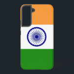 Drapeau Coque Samsung Galaxy S22 Plus de l'Inde<br><div class="desc">Ajoutez une touche de fierté indienne à votre Samsung Galaxy S22 Plus avec notre couverture exclusive avec le drapeau de l'Inde! Réalisée avec une attention minutieuse aux détails, cette couverture célèbre le patrimoine indien et la richesse culturelle. Le design présente fièrement le modèle tricolore iconique du safran, blanc et vert,...</div>