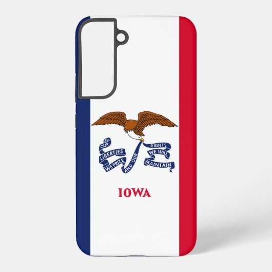 Drapeau Coque Samsung Galaxy S22 Plus de l'Iowa (Verso)