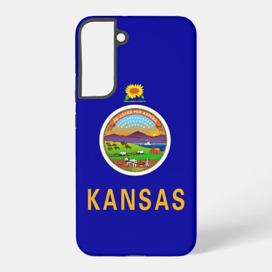 Drapeau Coque Samsung Galaxy S22 Plus du Kansas (Verso)