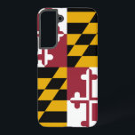 Drapeau Coque Samsung Galaxy S22 Plus du Maryland<br><div class="desc">Transformez votre Samsung Galaxy S22 Plus en une célébration de la fierté du Maryland grâce à notre couverture téléphonique exclusive avec le drapeau de l'État! Réalisée avec une attention minutieuse aux détails, cette couverture présente fièrement les éléments distinctifs du drapeau du Maryland. Il présente une conception unique de quadrants alternés...</div>